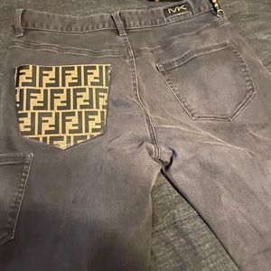 Michael kors patched up denim jeans ✨